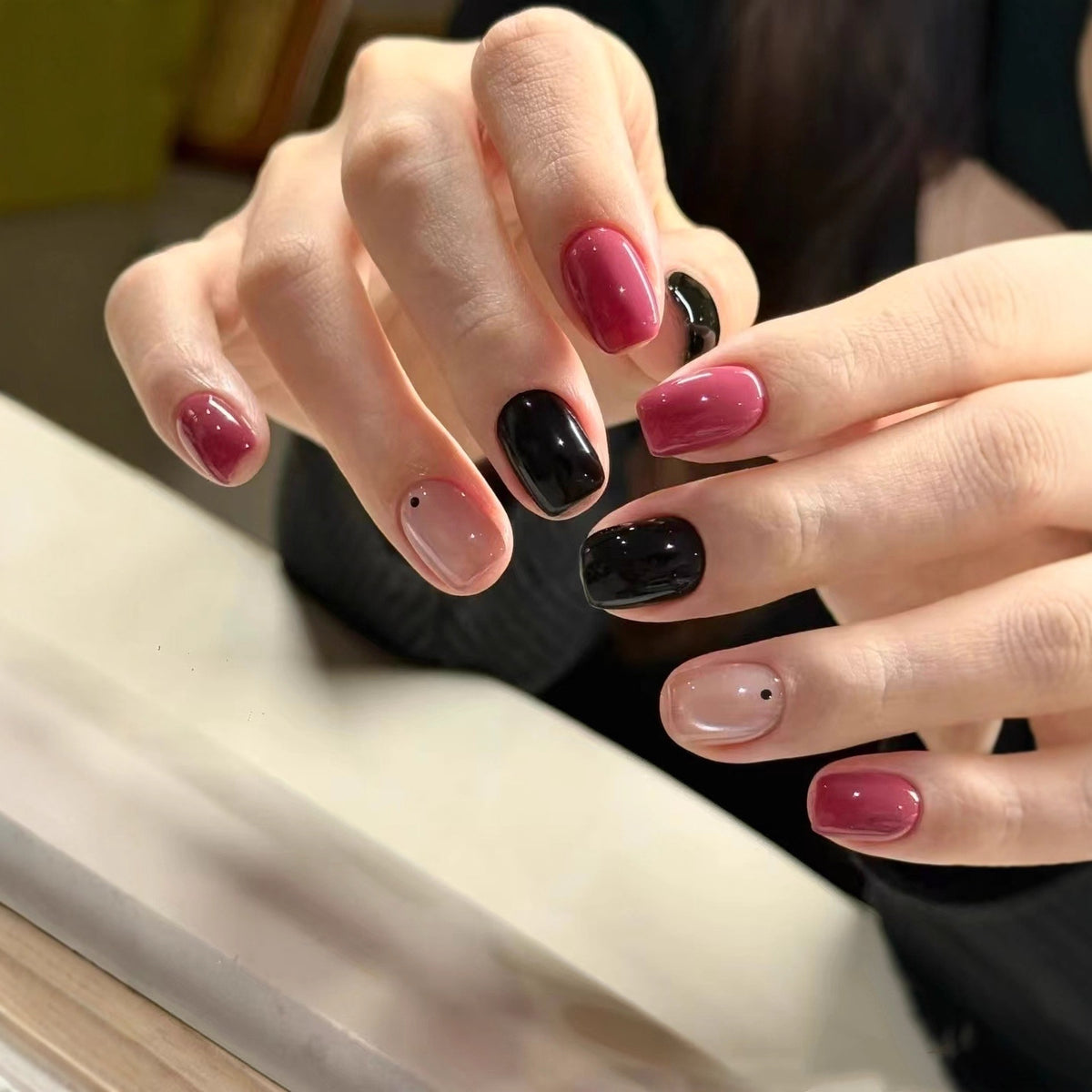 Gemischtes Finish Nagel Kunst Set