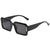 Damen modische quadratische Sonnenbrille im minimalistischen Design Brehn
