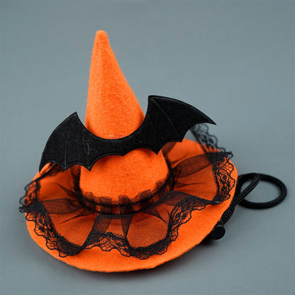 Halloween-Haube mit Fledermaus-Applikation