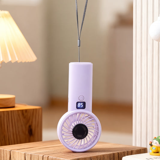 Damen tragbarer Akku-Ventilator mit digitaler Geschwindigkeitsanzeige Brehn
