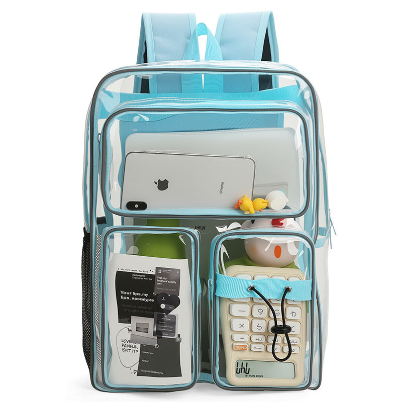 Transparente Schulrucksack mit Mehreren Fächern Brehn