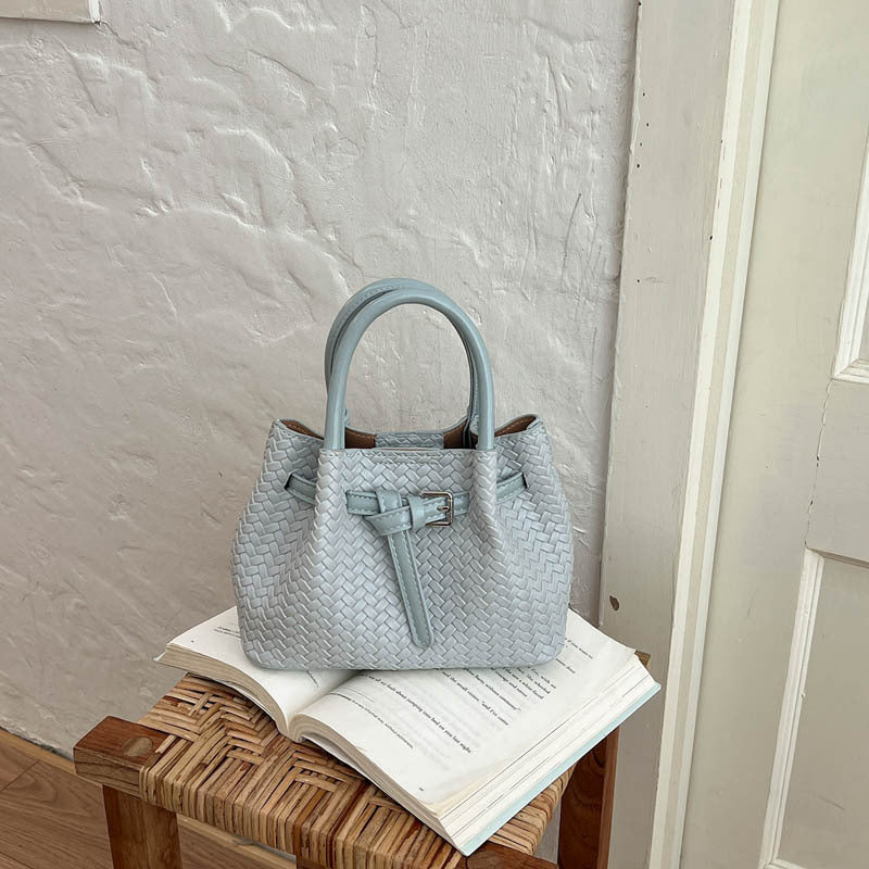 Gewebte Leder Handtasche