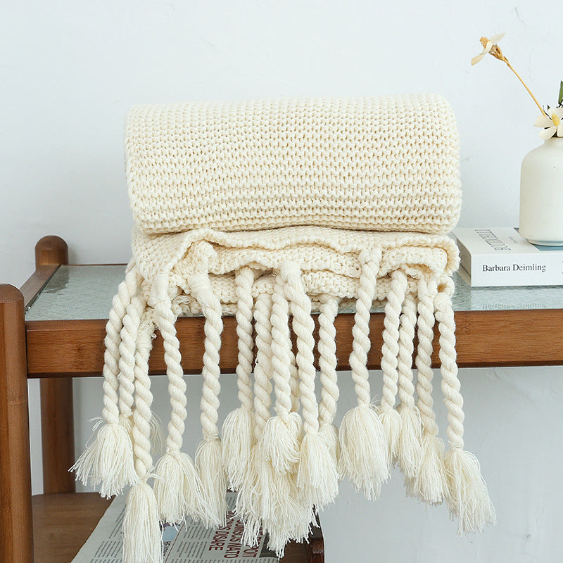 Damen hochwertige Strickdecke Brehn