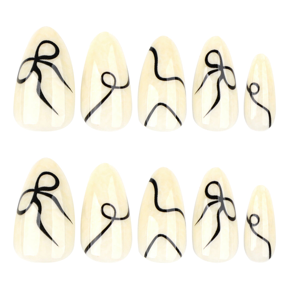Kunstvolle Stiletto-Nägel mit elegantem Design und kreativen Details Brehn