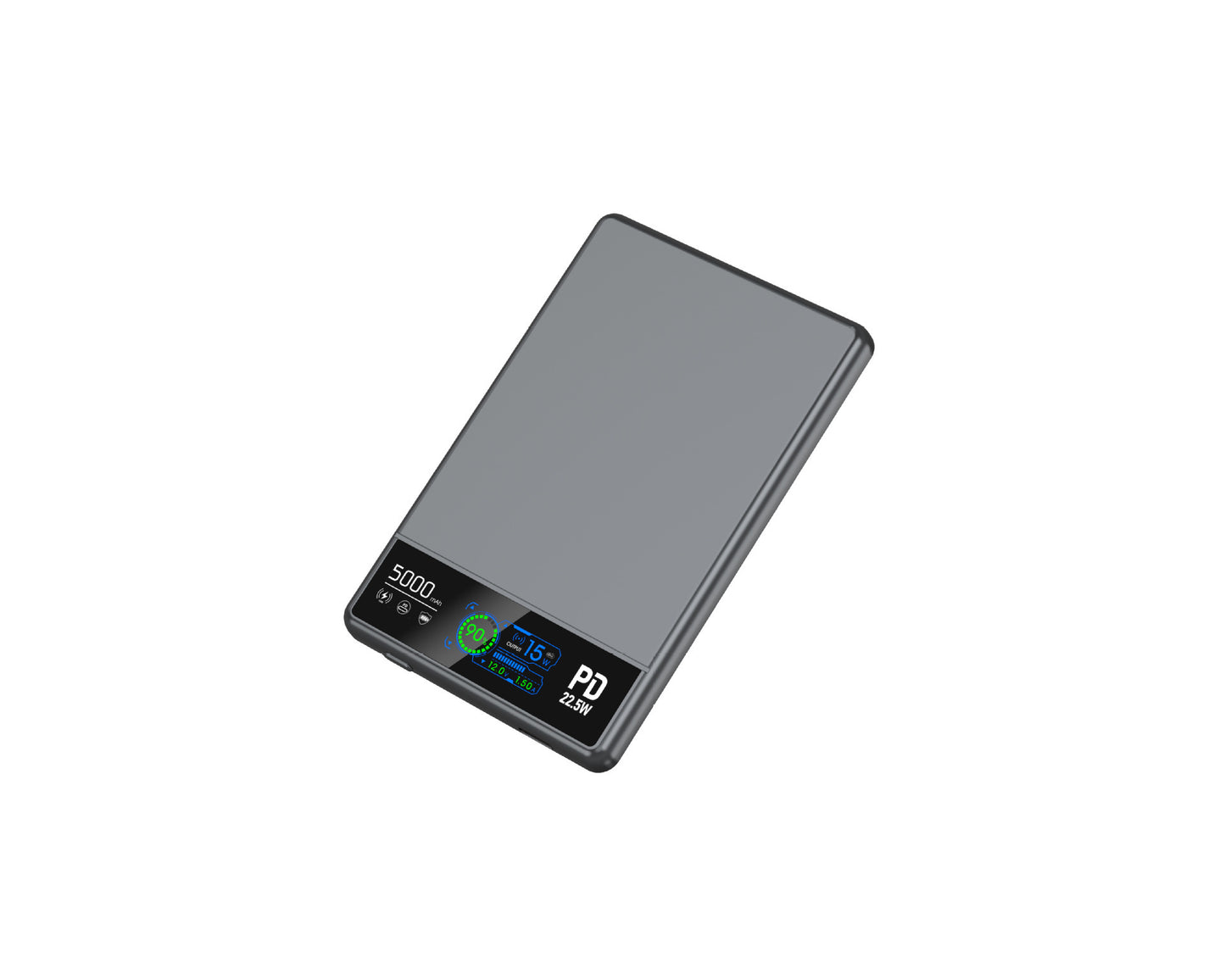 Digitale Präzisions-Powerbank mit Led-Display und Schneller Ladefunktion Brehn