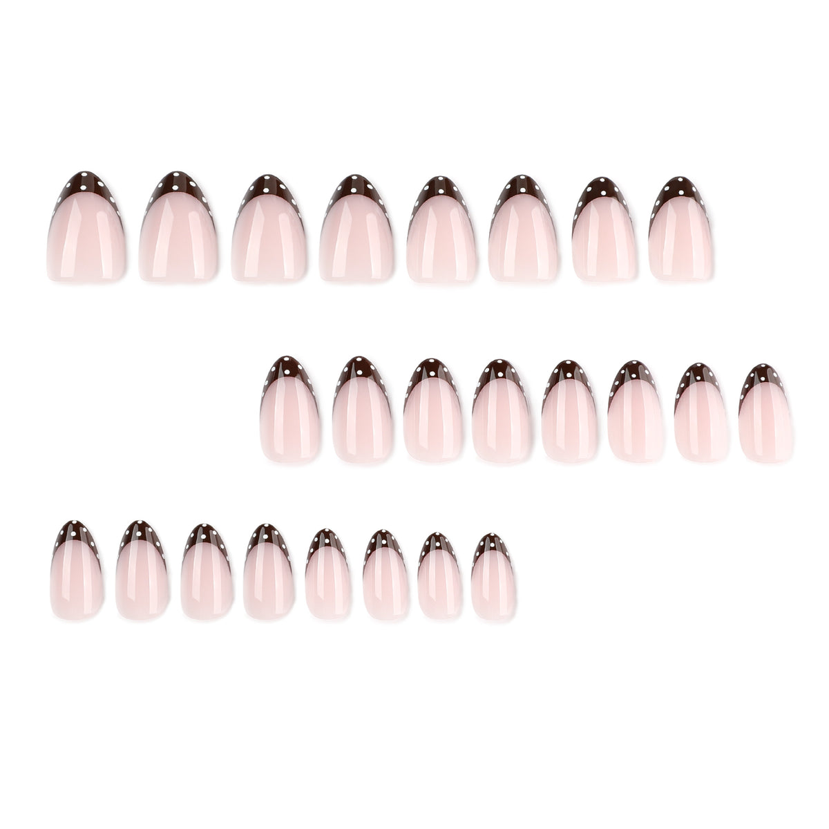 Kunstvolle Nagelkunst mit eleganten French-Spitzen und Glitzerakzenten Brehn