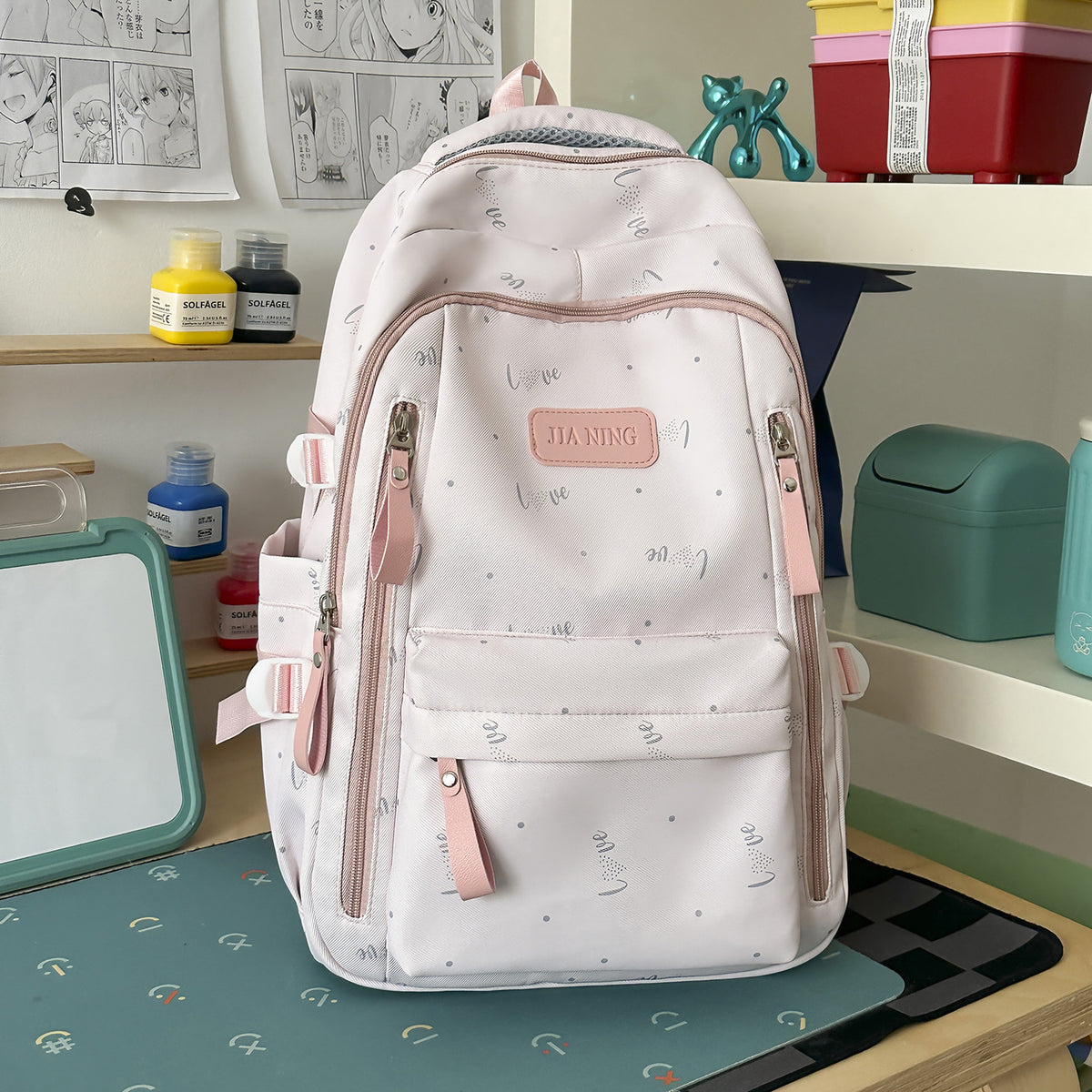Stylische Love-Beschmückte Rucksack Brehn