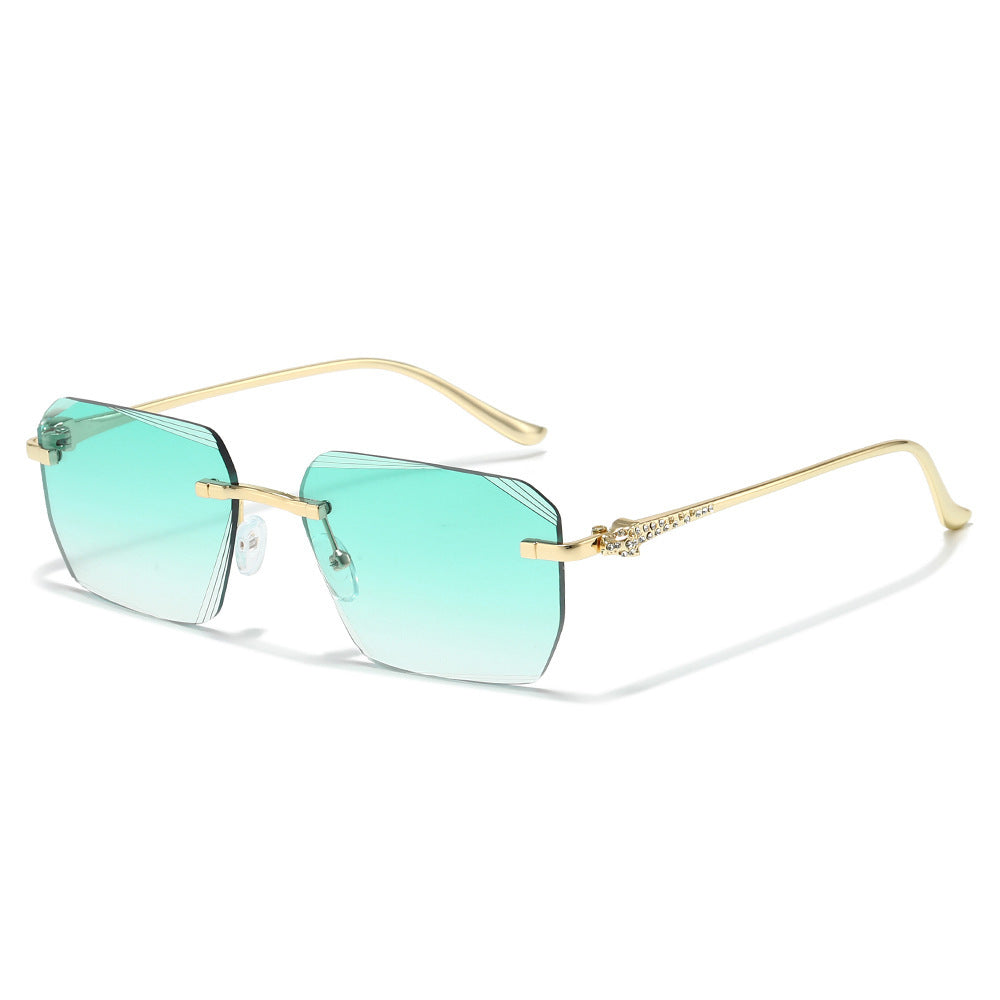 Modetrend Geometrische Schild Sonnenbrille Brehn