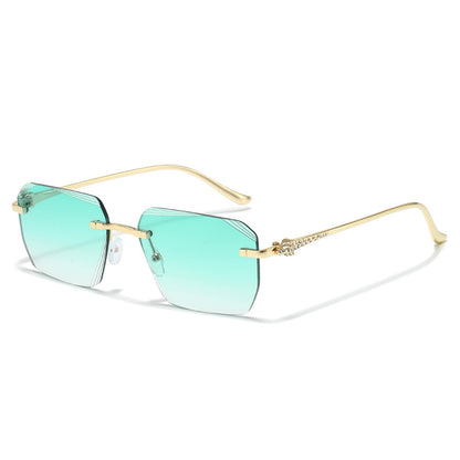 Modetrend Geometrische Schild Sonnenbrille Brehn