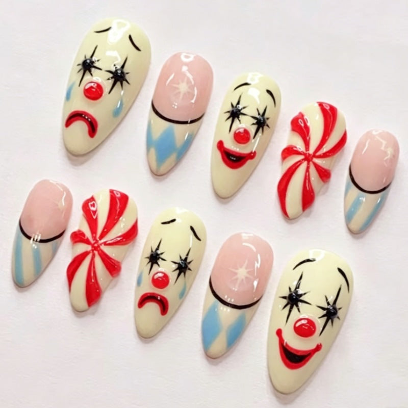 Halloween-Themen Press-On Nagelset Brehn