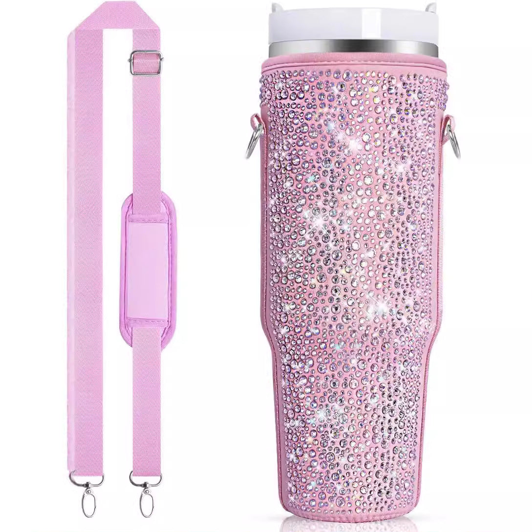 Damen Wasserflaschenhalter mit funkelnden Strasssteinen Brehn