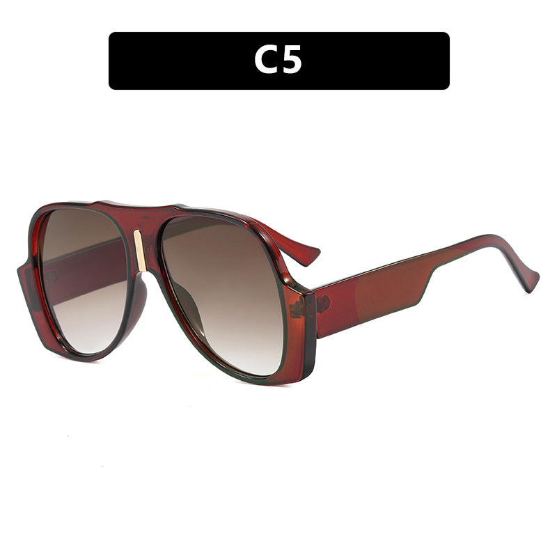 Damen quadratische Sonnenbrille mit einzigartigem tiermuster Rahmen und UV-Schutz Brehn