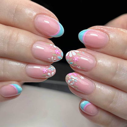 Künstlerisches Floral- und Geometrisches Nagelkunst-Design-Kit