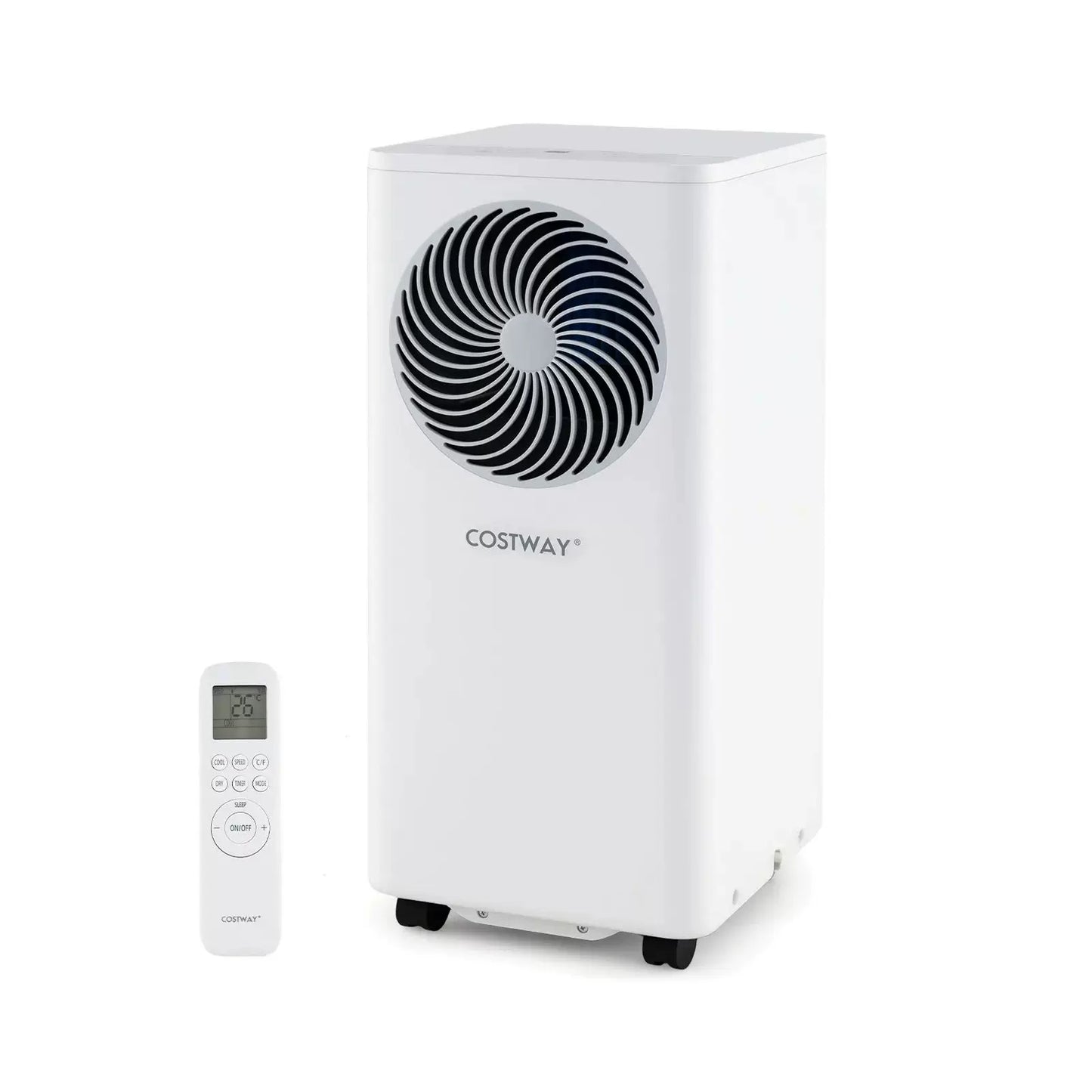 Unisex Einheitsgröße tragbarer Luftkonditionierturm mit Fernbedienung digitalem Thermostat Entfeuchter Brehn