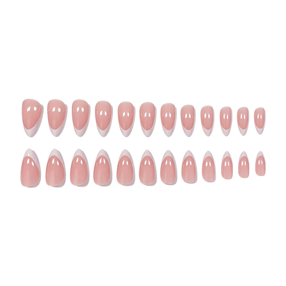 Elegante French Tip Nagel Kunst Verlängerungen Brehn 1789915249