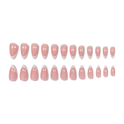 Elegante French Tip Nagel Kunst Verlängerungen Brehn 1789915249