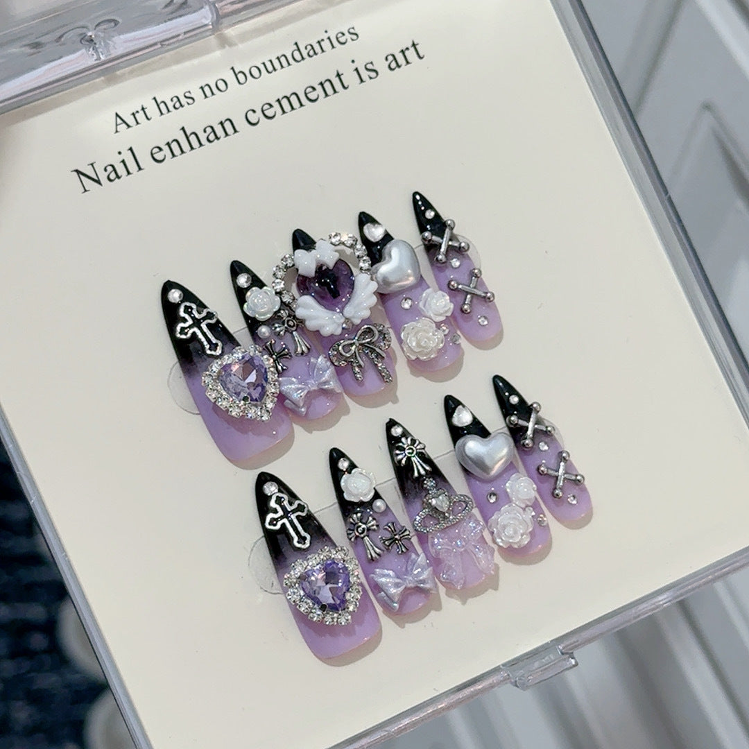Ausgefallenes Press-On Nagel Set