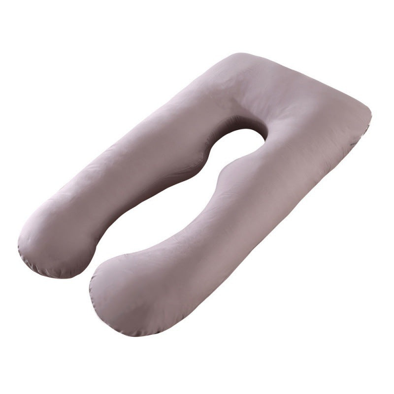 ergonomisches U-förmiges Ganzkörper-Schwangerschaftskissen mit abnehmbarem waschbarem Veloursbezug und verstellbarem Innenteil Brehn
