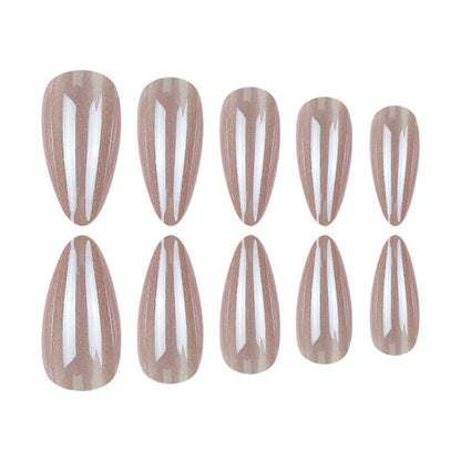 Elegante Glänzende Stiletto Presse-Nägel Brehn