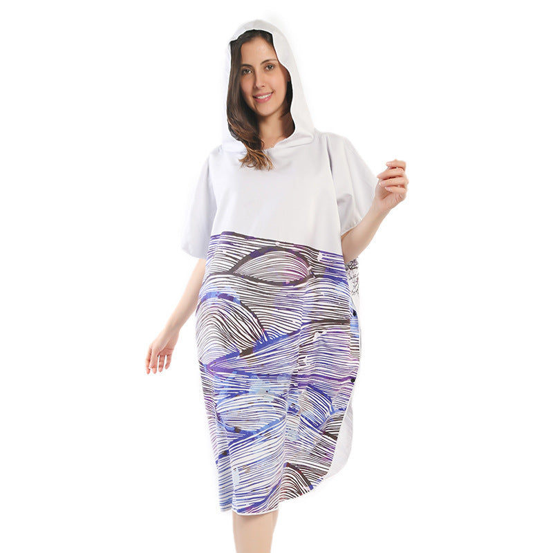 Strandkleid mit tropischem Druck Brehn