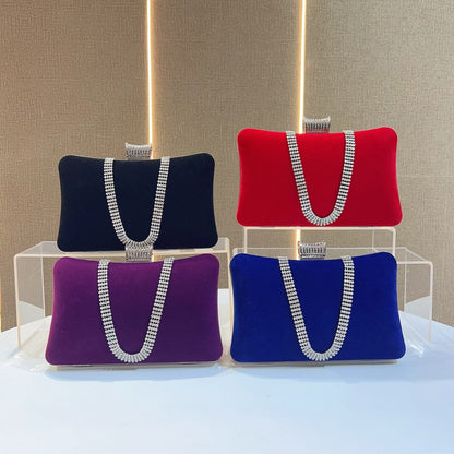 Luxuriöse Samt Abendhandtasche