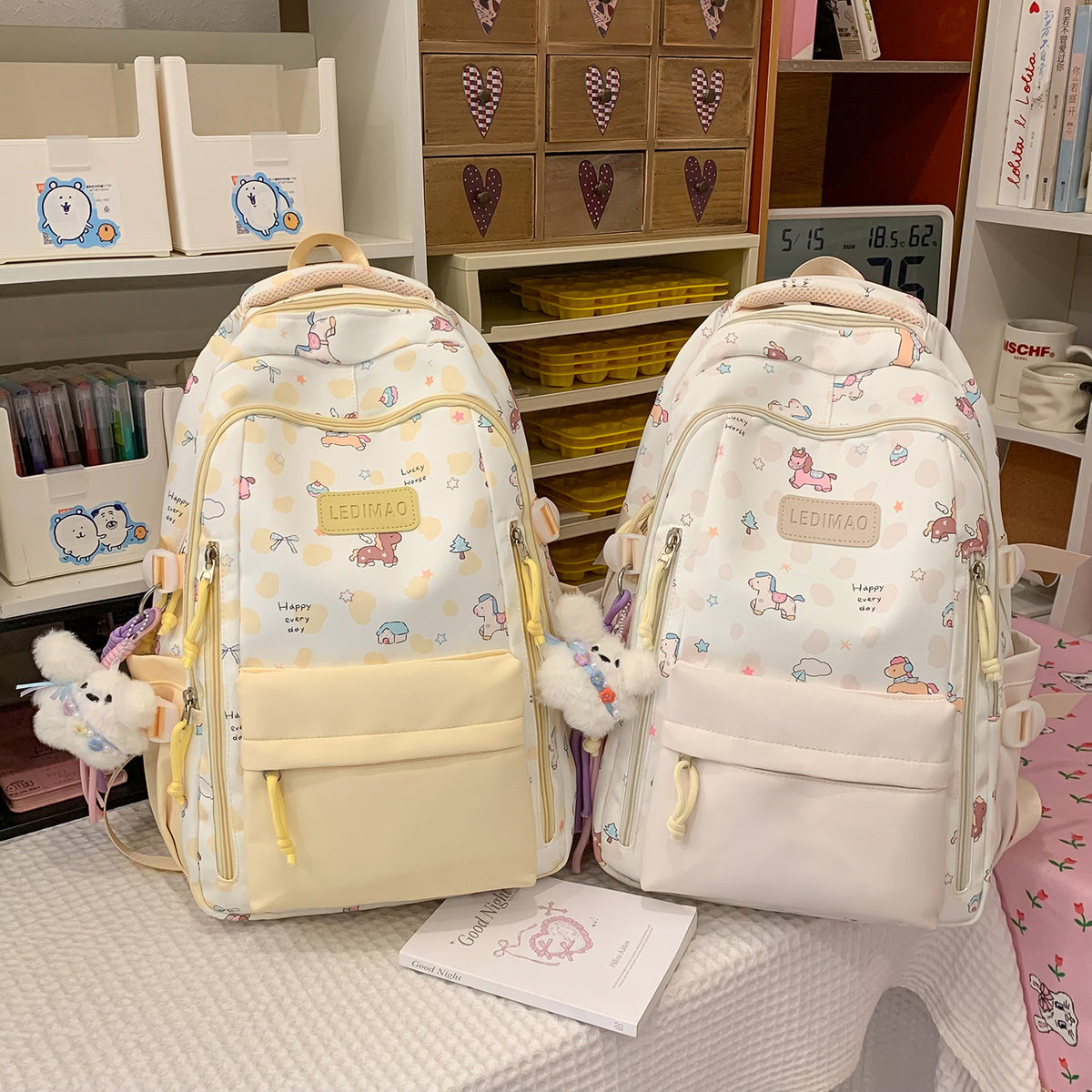 Verspielter Cartoon-Charakter-Rucksack Brehn
