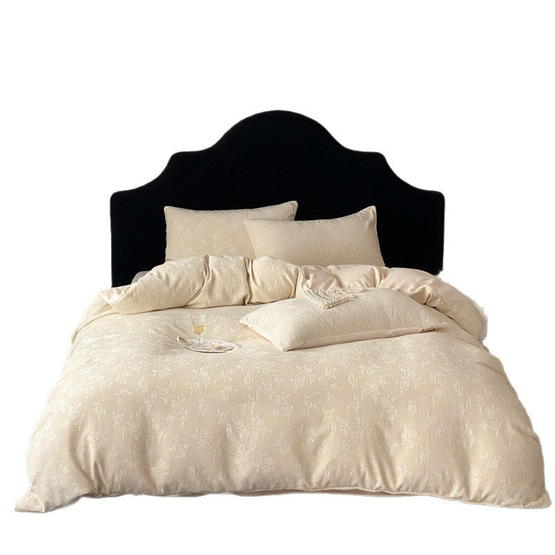Luxus Jacquard Floral Bettbezug Set