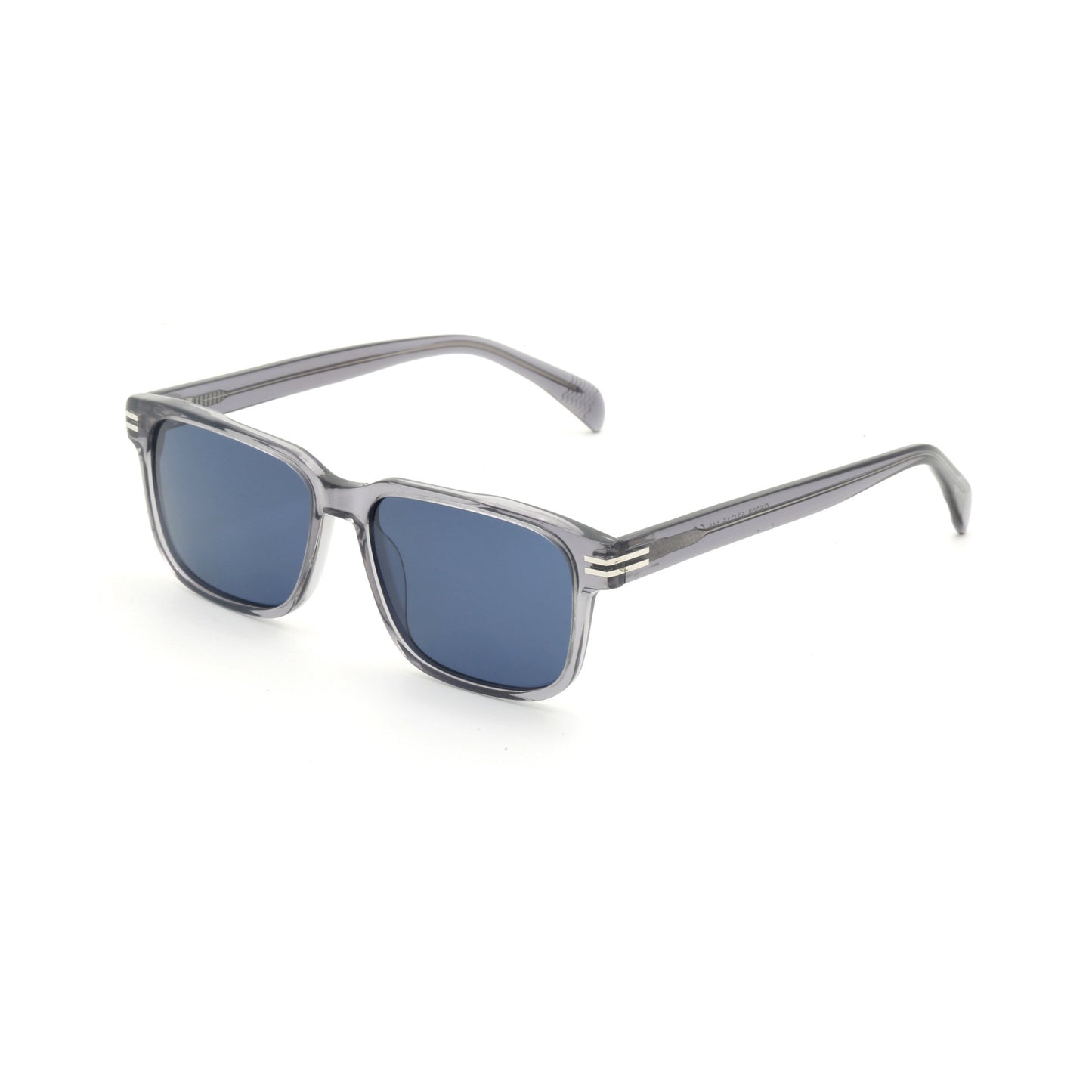 Damen modische Sonnenbrille mit transparentem Rahmen und grünen Gläsern Brehn