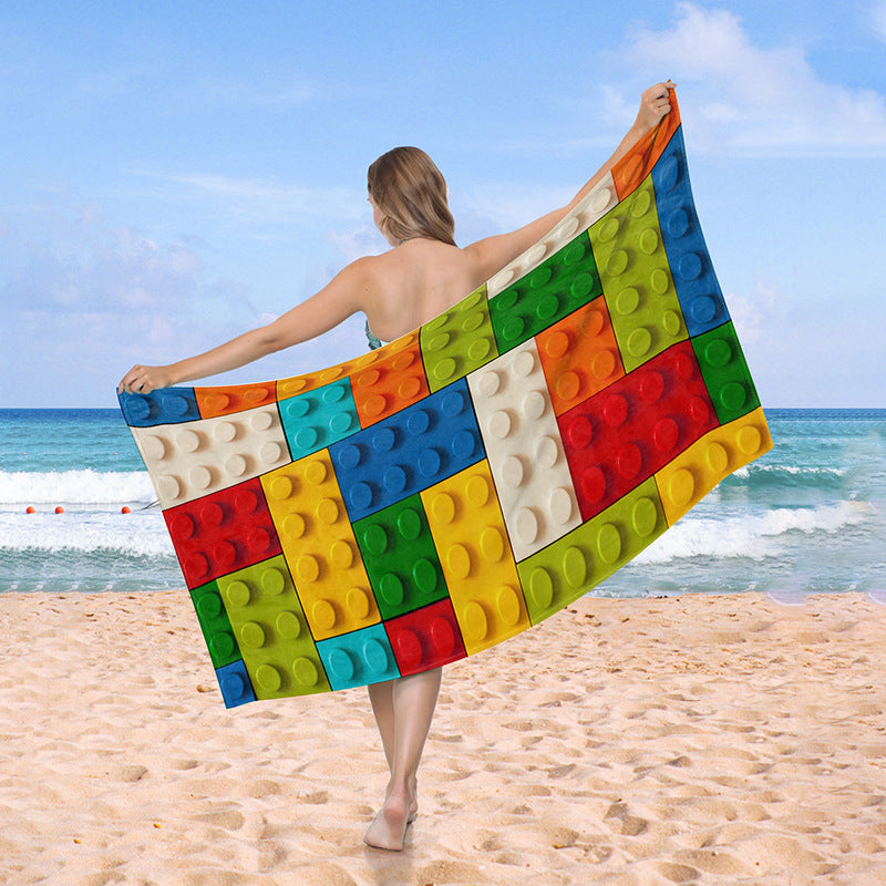 Strandtuch mit kreativem Herzdesign Brehn