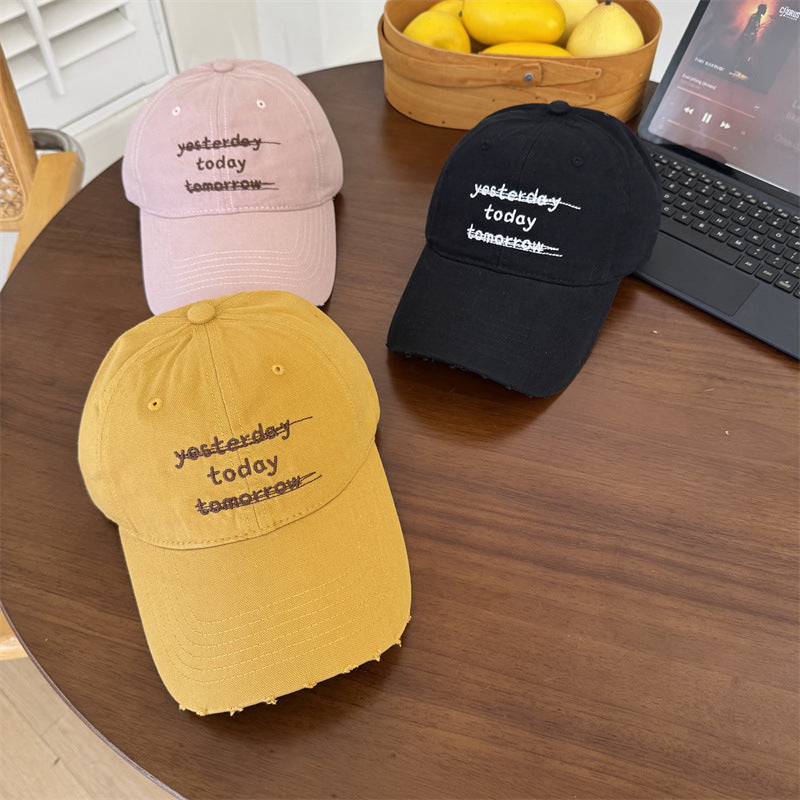 Damen Distressed Graphic Cap Brehn