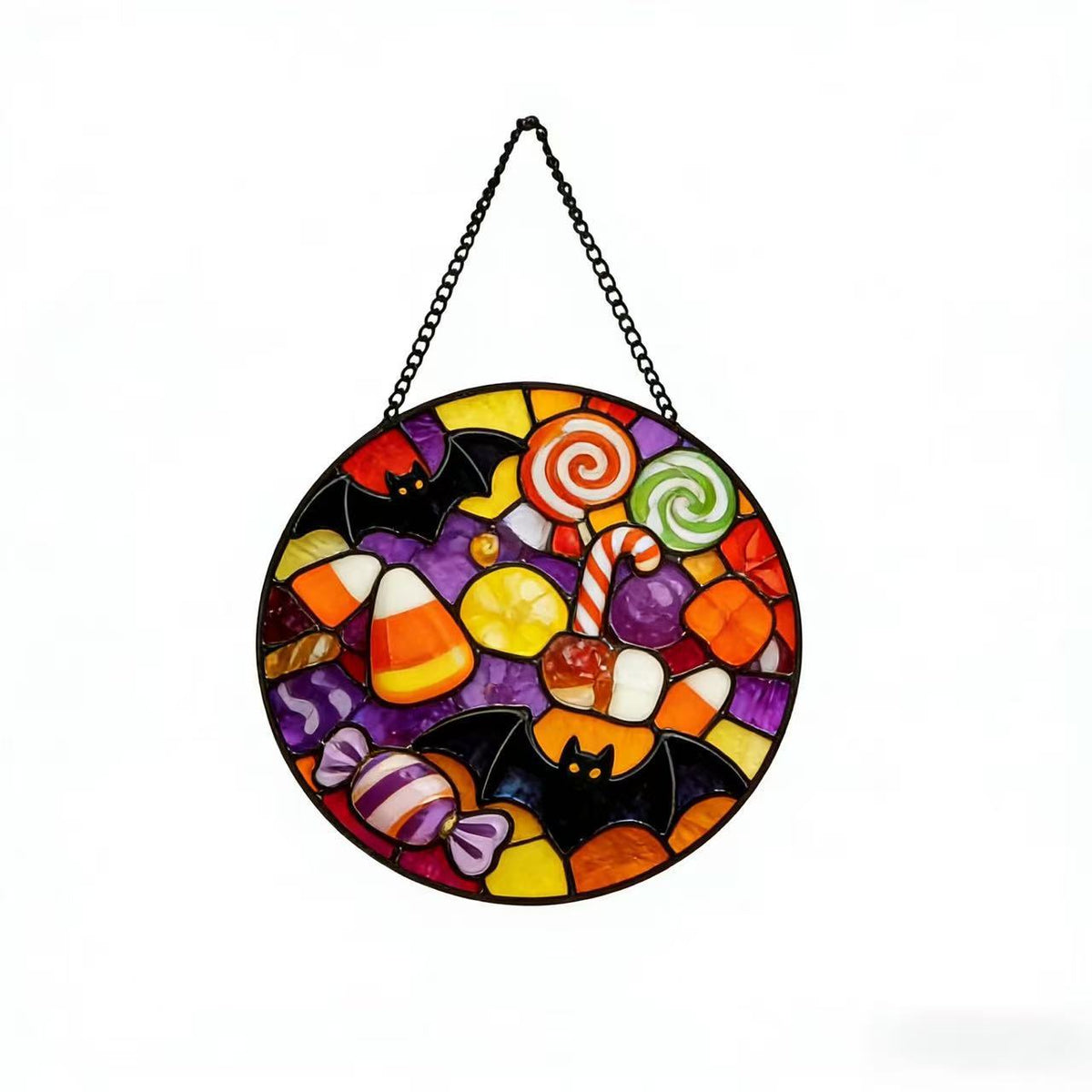 Dekorative Totenkopf Buntglas Wandkunst Brehn