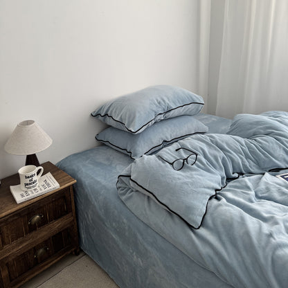 Premium Weiches Plüsch Bettwäsche Set