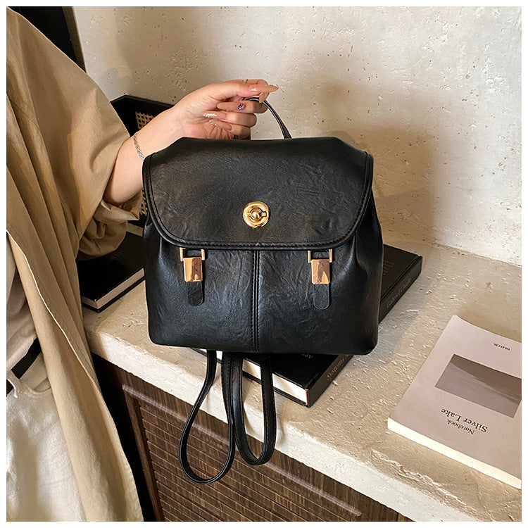 Vintage-inspirierter Leder-Rucksack Brehn