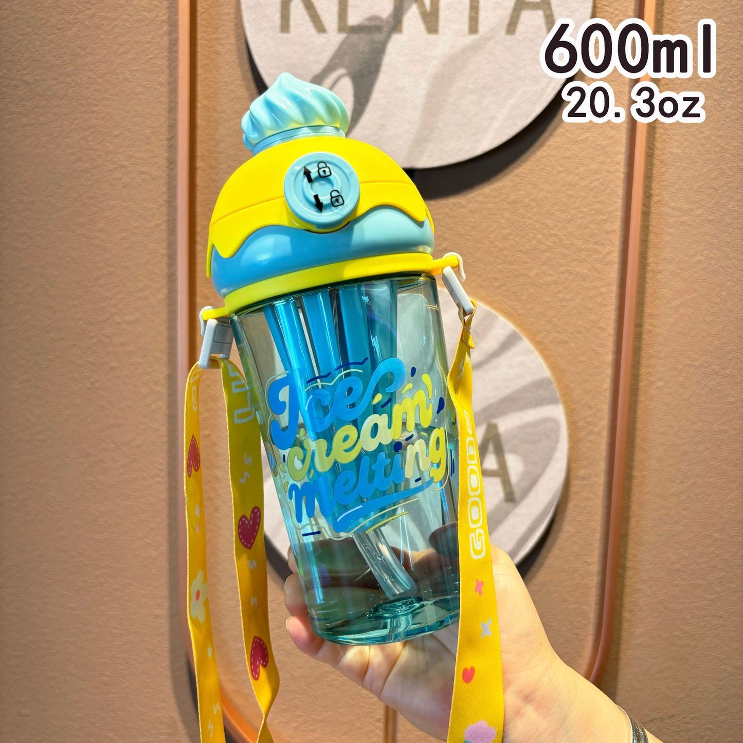 Damen kreative Trinkflasche im Eiskrem-Design Brehn