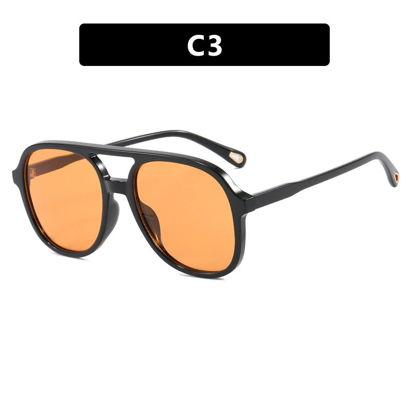 Damen geometrische Sonnenbrille mit luxuriösem Rahmen Brehn