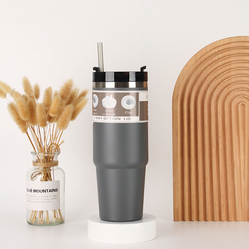 Unisex Isolierter Trinkbecher mit integriertem Strohhalm Brehn