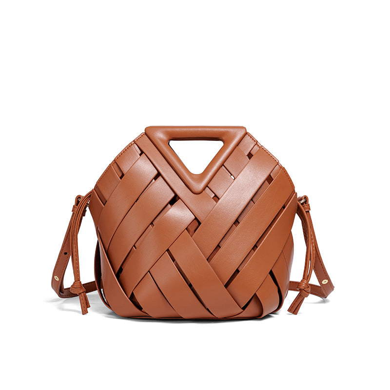 Handgefertigte Geflochtene Leder-Handtasche Brehn