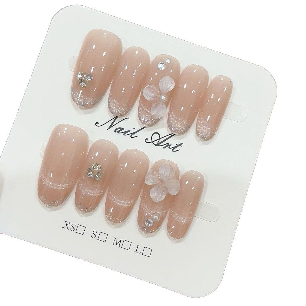 Blümchen Elegante Press-On Nagel Set Brehn