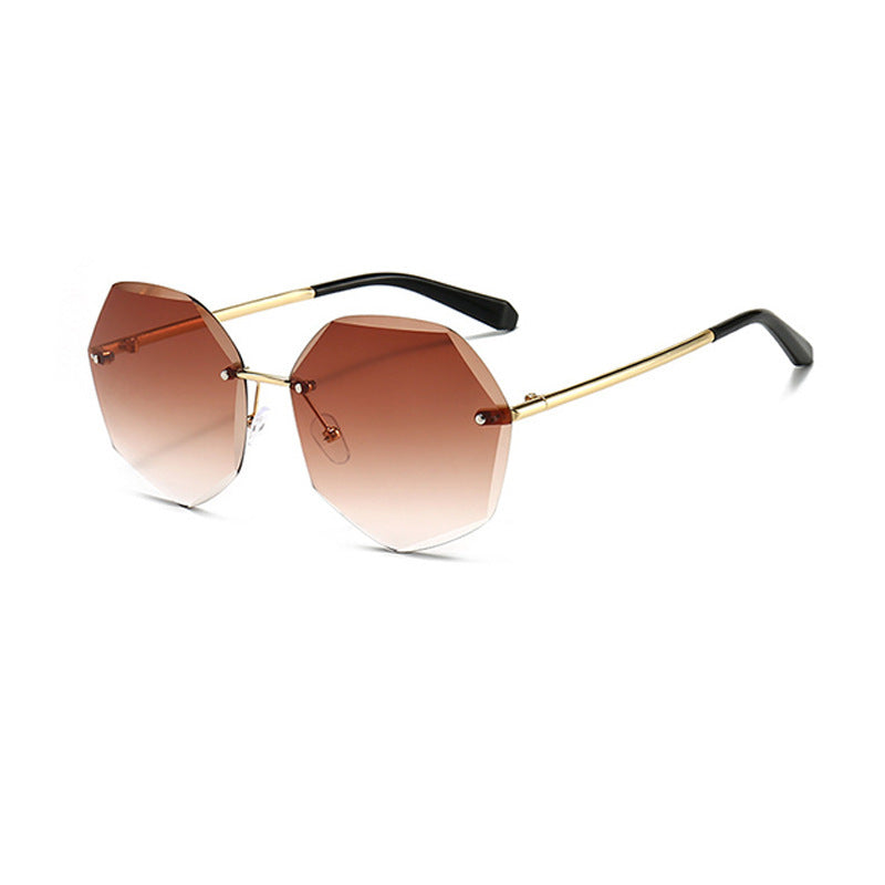 Damen stilvolle achtkantige Sonnenbrille mit innovativem Rahmen Brehn