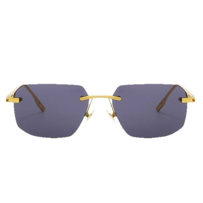 Damen modische Halbrahmenbrille mit elegantem Metall- und Kunststoffmix Brehn