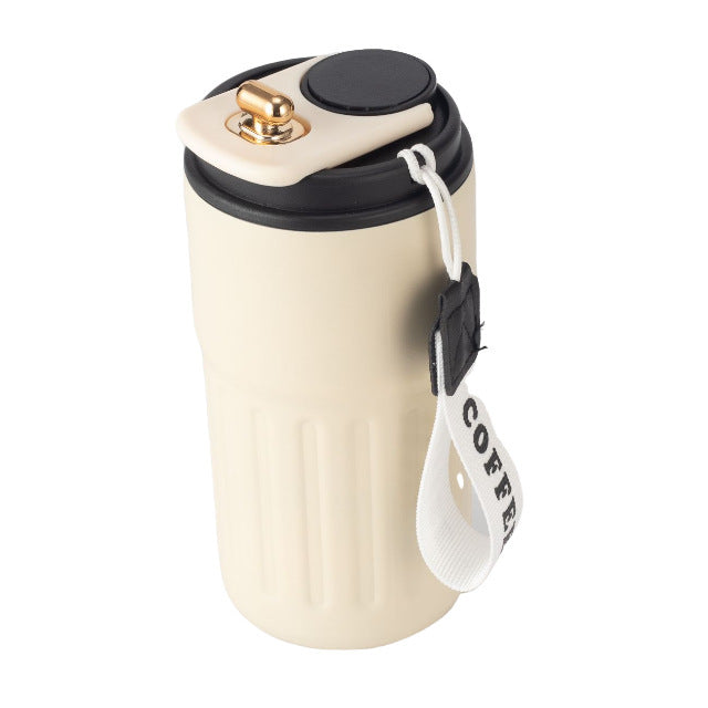 Damen isolierter Kaffeebecher mit praktischer Halteschlaufe Brehn