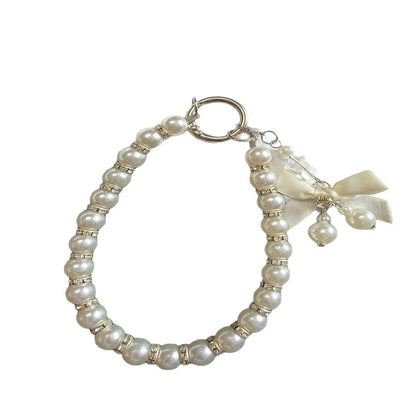 Elegante Perlen Charm Schlüsselanhänger Brehn