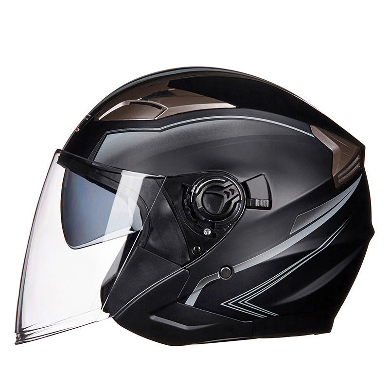 Vollschalen-Motorradhelm mit integriertem Visier Brehn