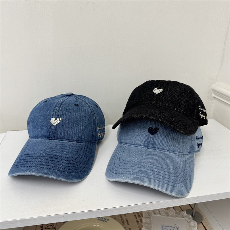 Damen Freizeit bestickte Denim Baseballmütze Brehn