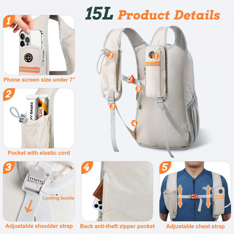 Ergonomischer Freizeitrucksack mit Praktischen Smartphone-Tasche Brehn