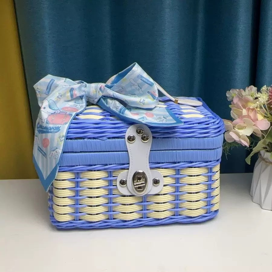 Damen Robuster Rattan Aufbewahrungskoffer Brehn