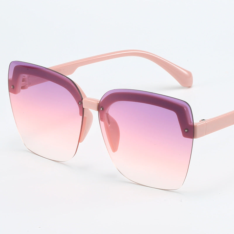 Damen modische Shield-Sonnenbrille mit modernem, eckigem Design Brehn