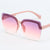 Damen modische Shield-Sonnenbrille mit modernem, eckigem Design Brehn
