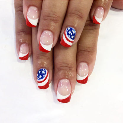 Patriotische Nagelkunstverlängerungen Brehn
