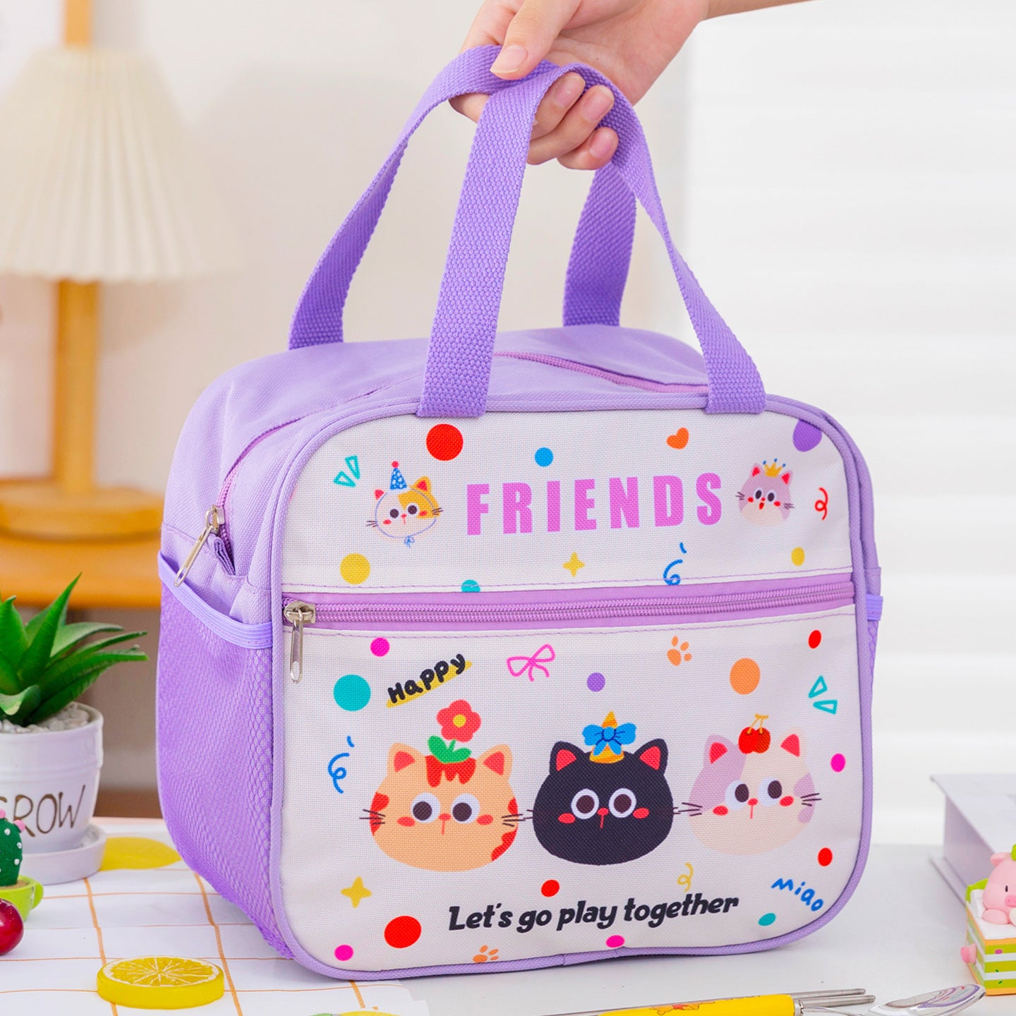 Süßes isoliertes Lunchbag Brehn
